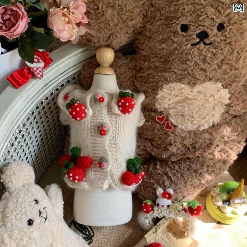 わんちゃん ペット服 かわいい 秋冬 犬 中型 かわいい セーターテディ ポメラニアン 猫 セーター ペッ..