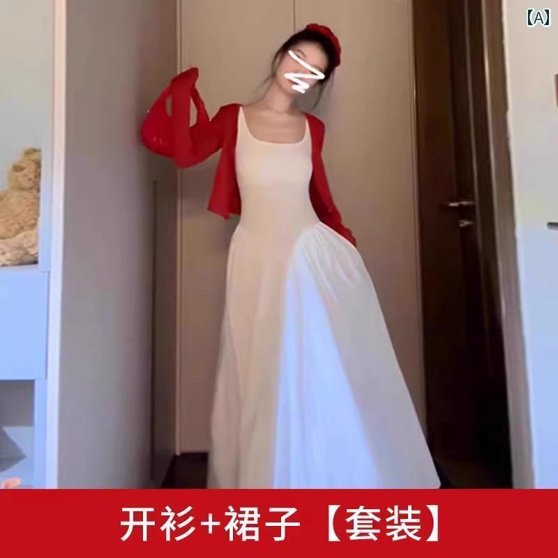 ワンピース ドレス レディース 2025年の法国風の白いキャミワンピースが春にぴったり。清らかな雰囲気..