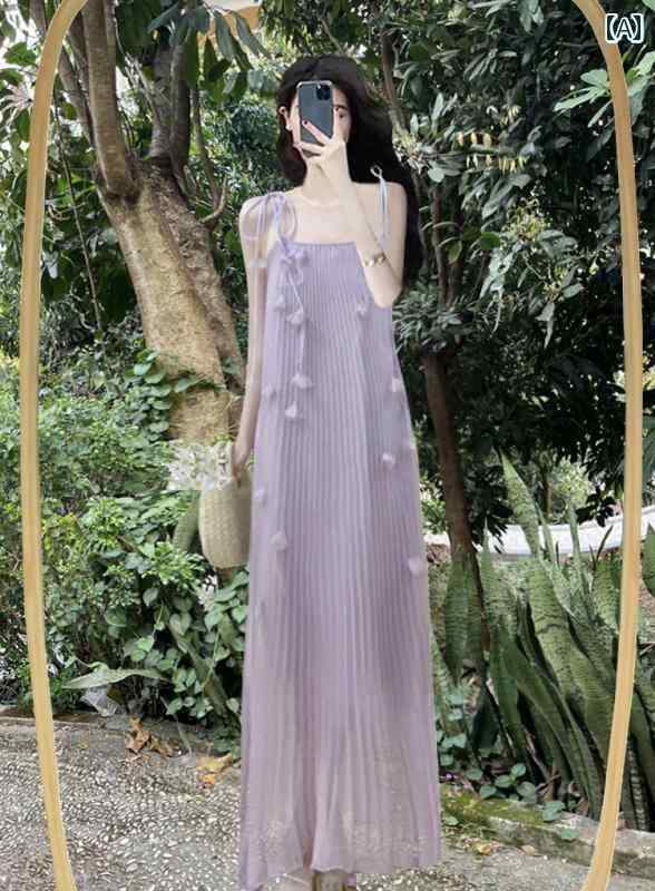 ワンピース ドレス レディース 2025 夏 花びら フェザース リング プリーツ ロング ドレス シーサイド ビーチ フェアリー ホリデー ロング ドレス