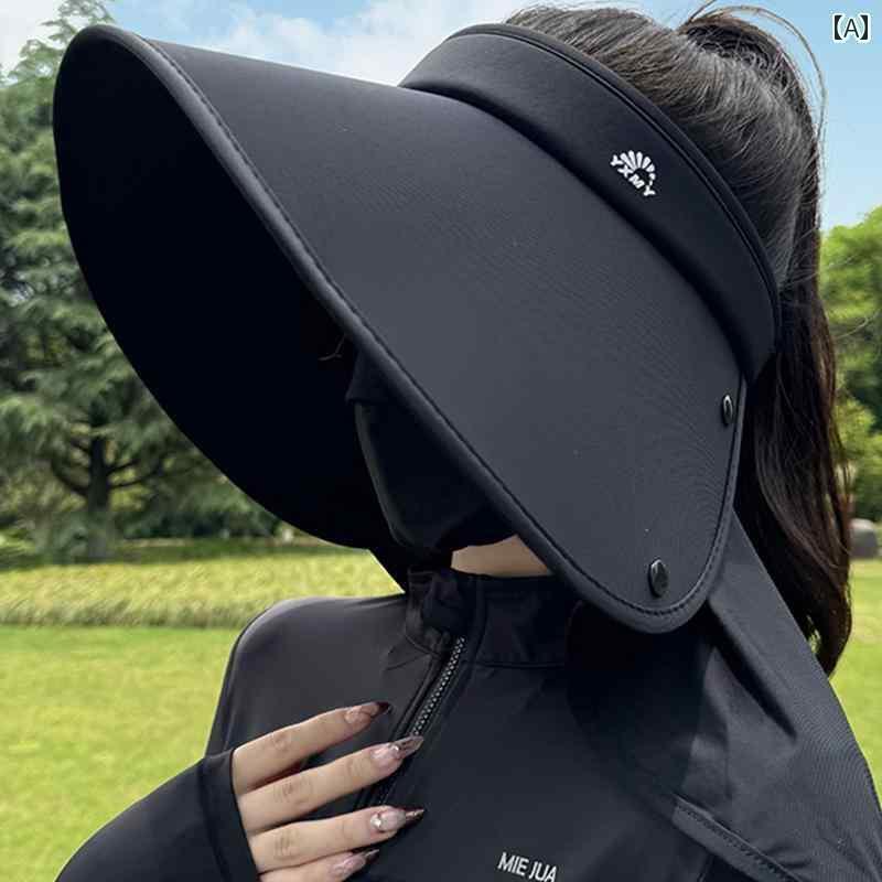 帽子 レディース サンハット 2025 夏 スタイル 空 トップ サンバイザー 帽子 女性用 紫外線 防止 つば ..