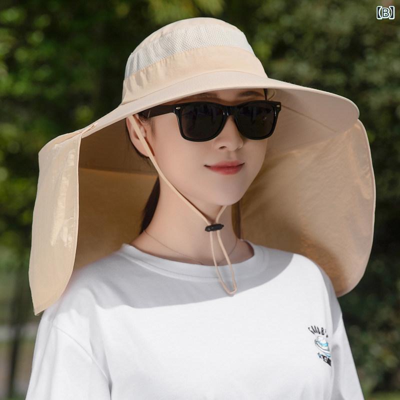 帽子 レディース サンハット 夏の レディース大きい つばの サンハット アウトドア...