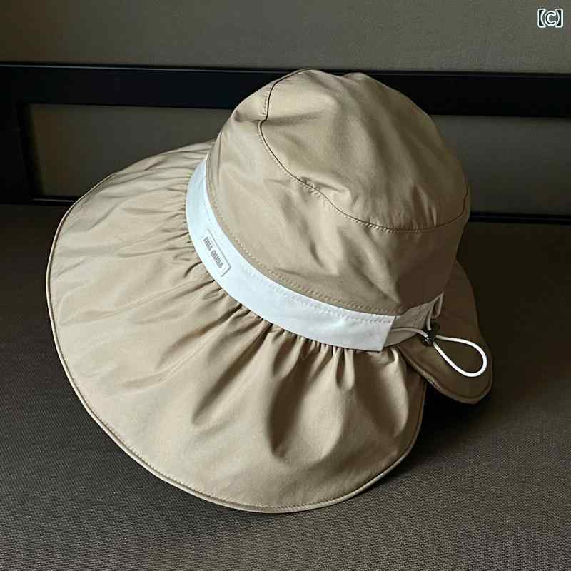 帽子 レディース サンハット ビーチ用帽子は顔を小さく見せる夏のアウトドア用の帽...