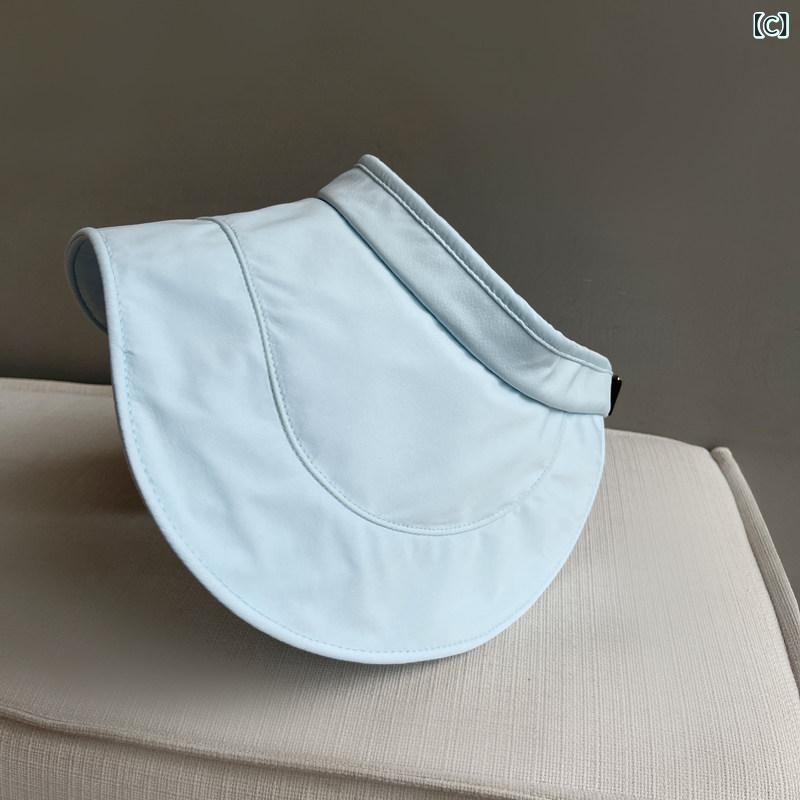 帽子 レディース サンハット 折りたたみ可能つば広が付いたレディース日よけフィッ...