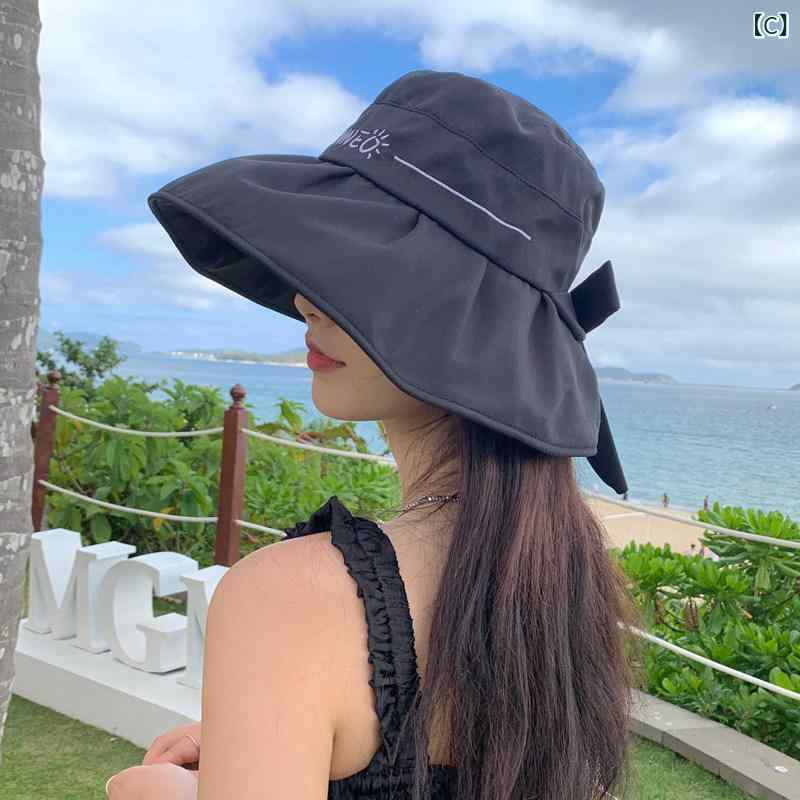 帽子 UVカット サンハット 女性用 日焼け 止め 帽子 2024 帽子 紫外線 防止 夏 フ...