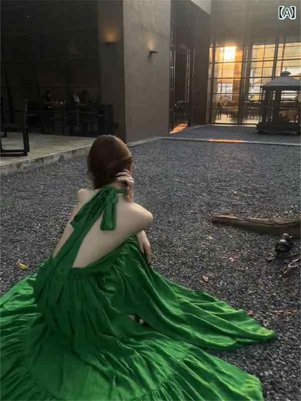 ホルターネック レディース トップス ホルターネック レディース トップス フレンチ グリーンの Vネッ..