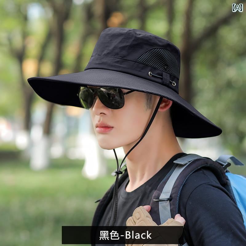 帽子 UVカット サンハット サンバイザー メンズ 夏 屋外 日焼け 止め マスク 釣り 日よけ 帽子大きい ..