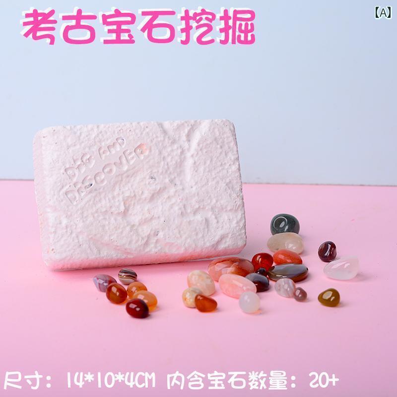 おもちゃ ホビー おもちゃ ホビー 考古学的な 宝石 採掘 鉱石 宝物 クリスタル 光る 子供用 DIY ブラインド ボックス 赤ちゃんの おもちゃ 男の子と 女の子が 宝石を 掘る