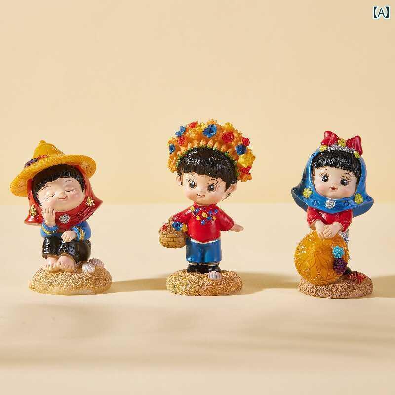 おもちゃ ホビー 友達への 泉州 文化 創造 観光の お土産小さい 置物 ヘア ピン レディース 祝福の 装飾品 かわいい デスク トップの 品