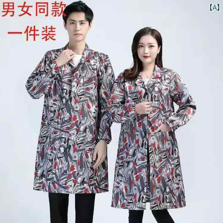 作業服 セット 防塵 迷彩 コート 作業着 倉庫 場 ハンドリング エプロン 大人用 リバース ウェア