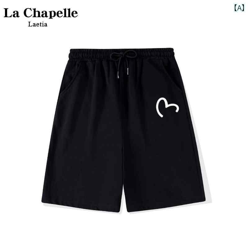 　ショートパンツ　ハーフパンツ La Chapelle ブラック スポーツ ショーツ レディース 夏 アウター 小..