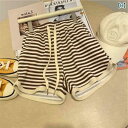ショートパンツ ハーフパンツ mm 大きめ サイズ レディース 服 300ポンド ストライプ スポーツ ショーツ 夏 薄手 ゆったり カジュアル 七分丈 ワイ...