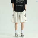ショートパンツ ハーフパンツ アメリカン ストライプ スポーツ ショーツ メンズ 夏 ハイ ストリート バスケットボール 雰囲気 ブランド カジュアルショーツ