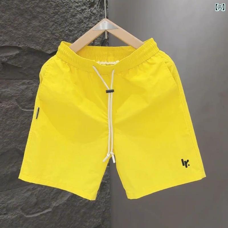 　ショート　ハーフ　パンツ　 な キャンディーカラーの ショート パンツ メンズ 夏の 2024 アウターな..