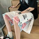 ショート ハーフ パンツ  男の子 フェイク ツーピース ボタン 付き ショート パンツ 夏の の ミディアム 太った 男性 大きいサイズ アメリカン スポー...