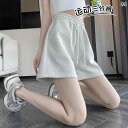 ショート ハーフ パンツ  スポーツ ショーツ レディース 2025 ホット 夏 薄手 ハイウエスト パジャマ アメリカン カジュアル ゆったり アウター パ...