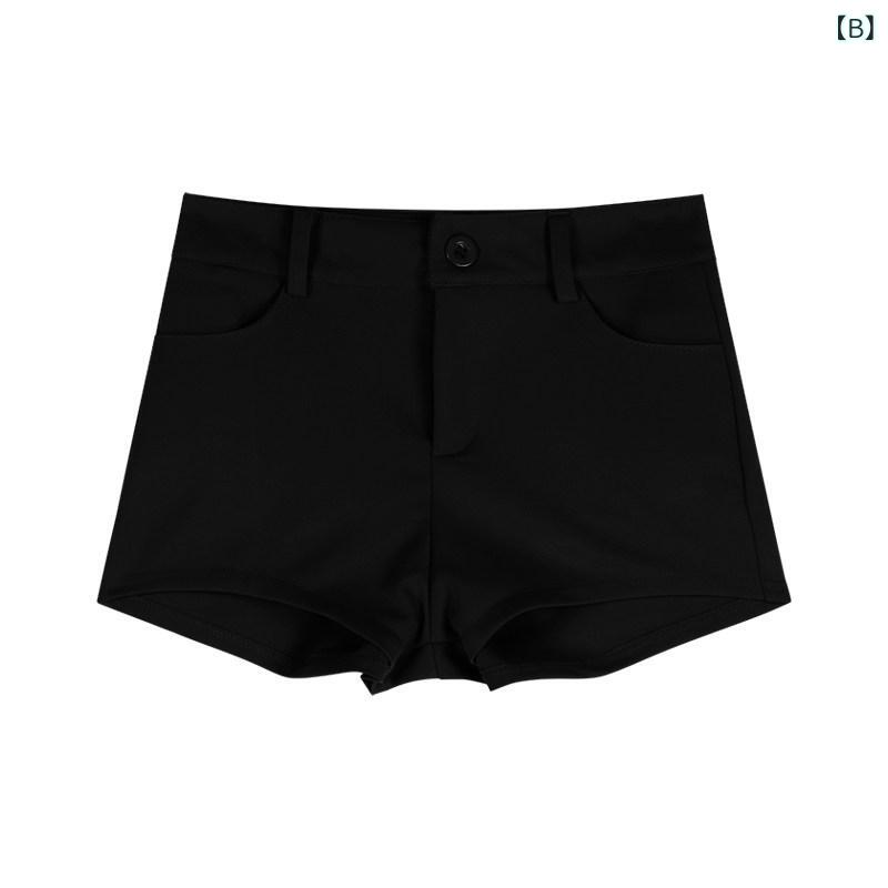 　ショート　ハーフ　パンツ　 女性用 ホワイト タイト カジュアルショーツ 夏用 ...
