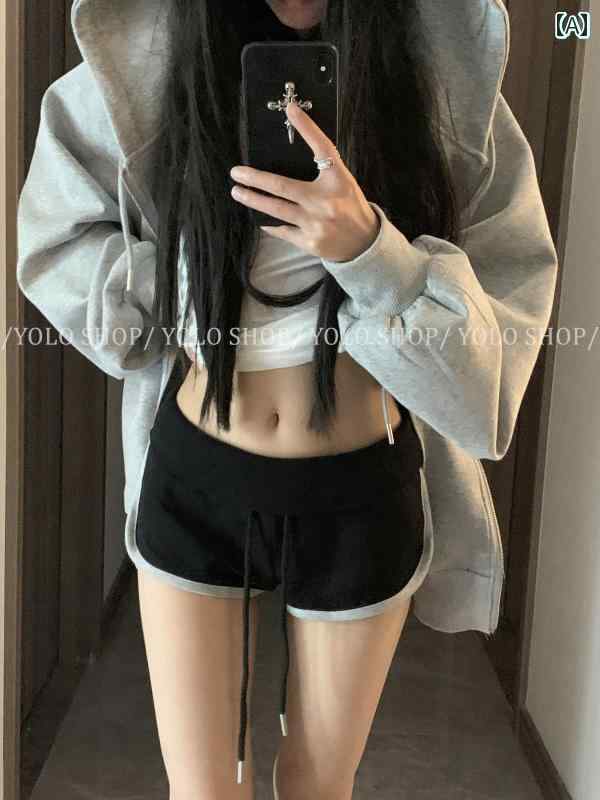 　ショート　ハーフ　パンツ　 YOLO SHOP ホット ガール スポーツ ホームウェア カジュアル ショーツ ..