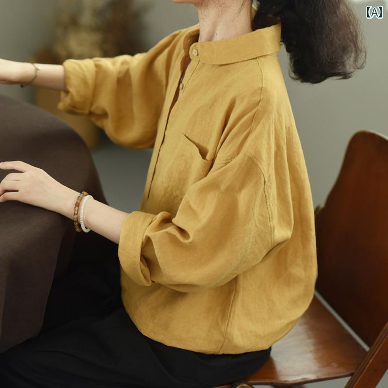 レディース　　シャツ　トップス 2025 春の新 着 LRCP | 展示 会 スタイル ゆったり カジュアル ピータ..