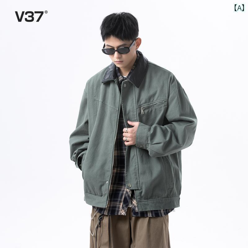 　アウター　メンズ　ジャケット　パーカ V 37 アメリカン デトロイト ジャケット メンズ 2025 春 ハイ..