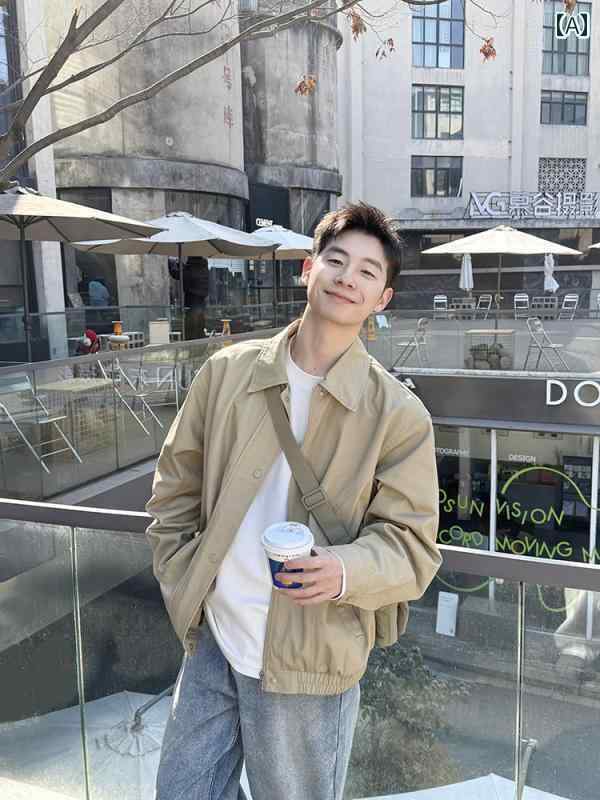 　アウター　メンズ　ジャケット　パーカ 無地 ジャケット 作業着 メンズ 2025 春秋 コート トップス ..