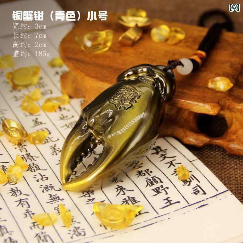 ホビー 雑貨 装飾品 手の 中のお 金 カニの 爪 装飾品 車 ペンダント ポータブル ホーム アクセサリー 減 圧 遊び ギフトの アイデア