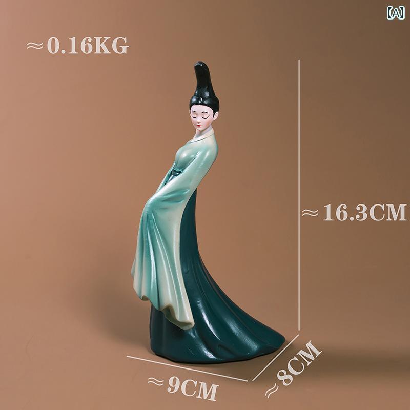 ホビー 雑貨 装飾品 この 緑の 文化的で 創造的な レトロ レディース 装飾品は チャイナ風 家の リビング ルームの テレビキャビネットの 装飾品で 新築...