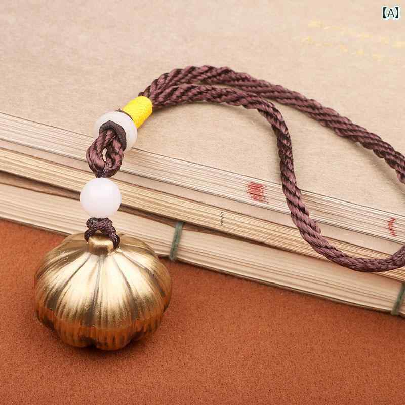 　ホビー　雑貨　装飾品 真鍮は 握手 ハンドルの 創造的な 遊びの 装飾的な 装飾品 ニンニク レトロ タ..