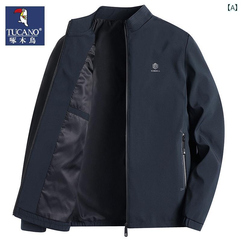 　ジャケット　パーカー　メンズ　シンプル ウッドペッカー 2025 春秋 メンズジャケットお父さん ビジ..