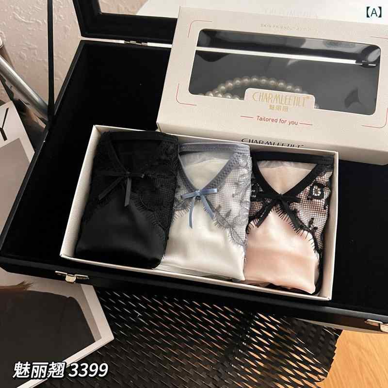 Other - 　ボクサーパンツ　下着　ショーツ Meiliqiao 3399 フレンチレース セクシー ローウエスト パンティー 女性用 デザイア ライト 高級 ショーツ 通気性 三角 パンツ