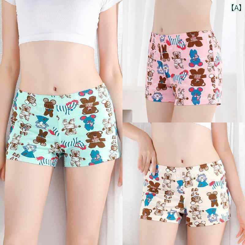 　ボクサーパンツ　下着　ショーツ レディース 下着 ボクサー ブリーフ 綿 ゆったり 女の子用 大きいサ..