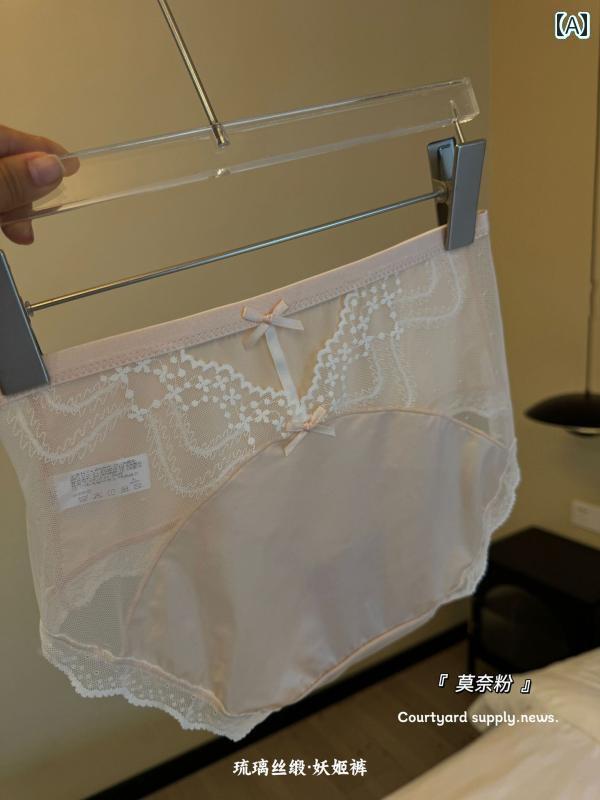 　ボクサーパンツ　下着　ショーツ 女性用 魅惑的 フレンチレース パンティー 透明 シームレス 通気性 快適 ヒップを 包み込む ミッドウエスト 冷感 トライアングル ショーツ