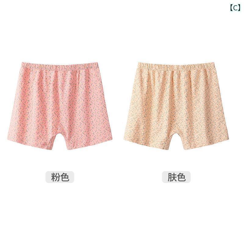 　ボクサーパンツ　下着　ショーツ のお母さんの 綿 ボクサー ブリーフ レディース 安全 パンツ ツー ..
