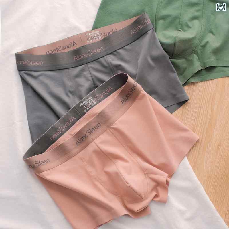 　ボクサーパンツ　下着　ショーツ メンズ 下着 モダール 抗菌 コットンショーツ 高級 ボーイズ 快適 通気性 シームレス ボクサー パンツ