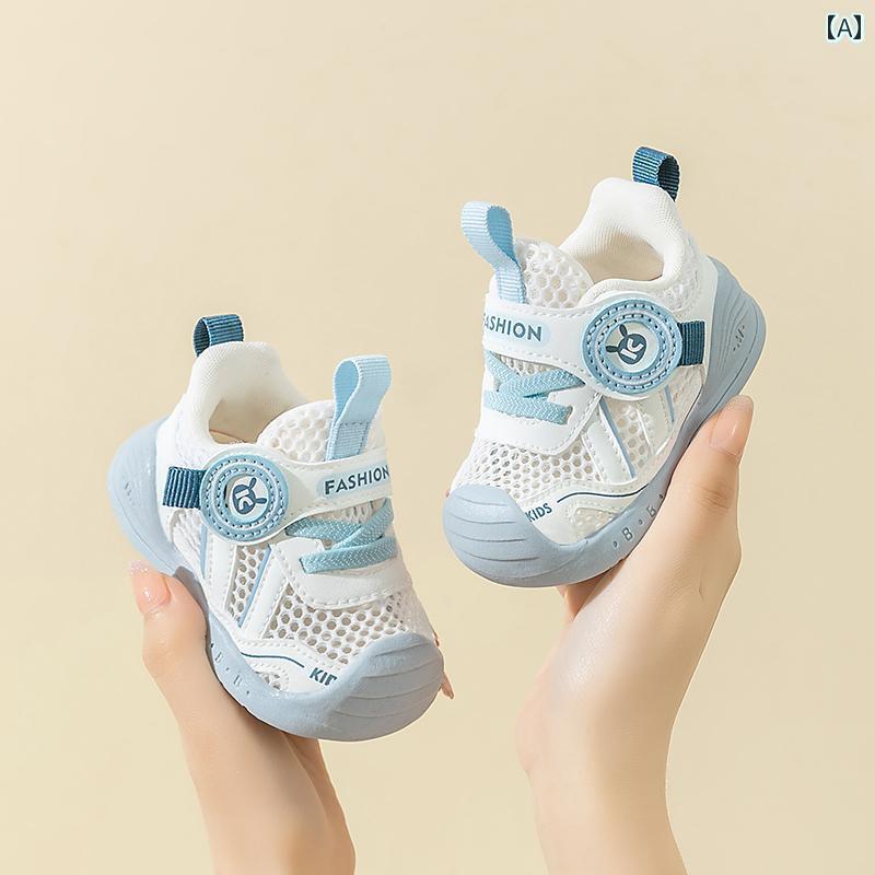 赤ちゃん 靴 シューズ 春夏の ベビー用 男の子 靴 女の子用 機能的な 幼児用 ソフト ソール サンダル ..