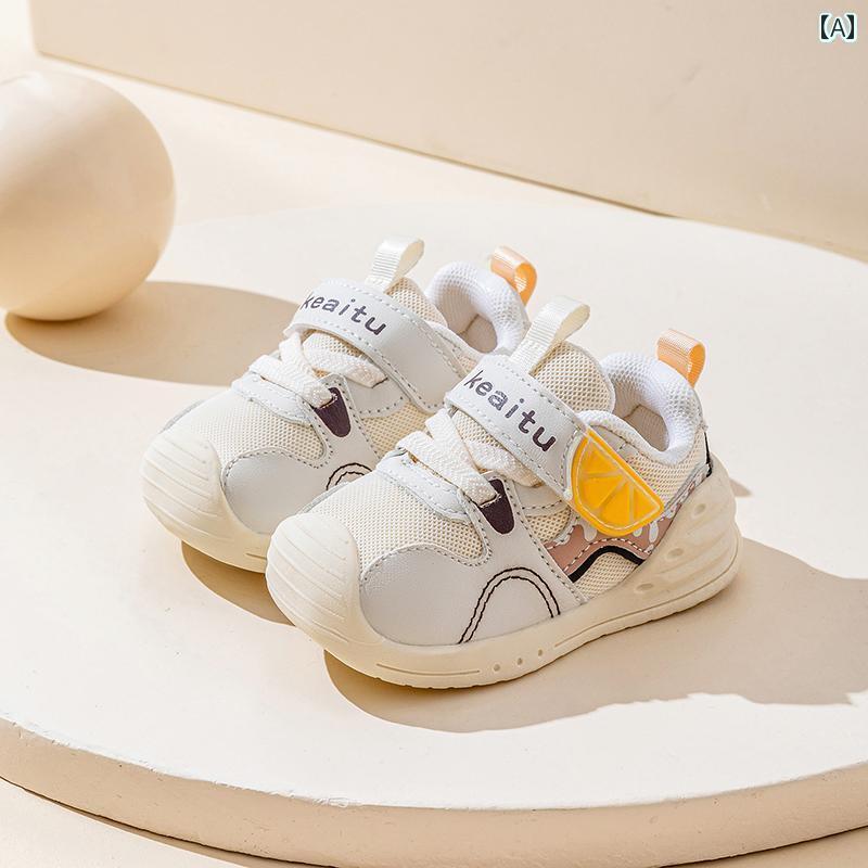 赤ちゃん　靴　シューズ Jingqi ベビー 幼児 靴 2025 子供用 シングル シューズ 滑り止め 通気性 機能 ..