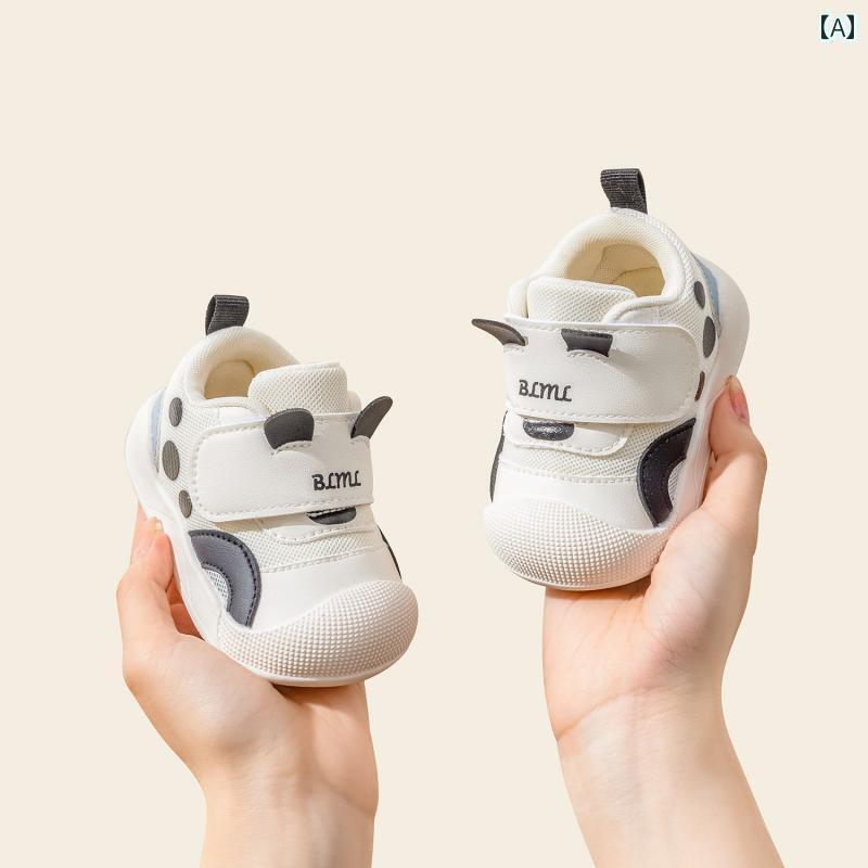 ベビー　シューズ　かわいい 春の 男の子用 幼児 靴 ソフト ソール 滑り止め 軽量 通気性の ある ベビ..