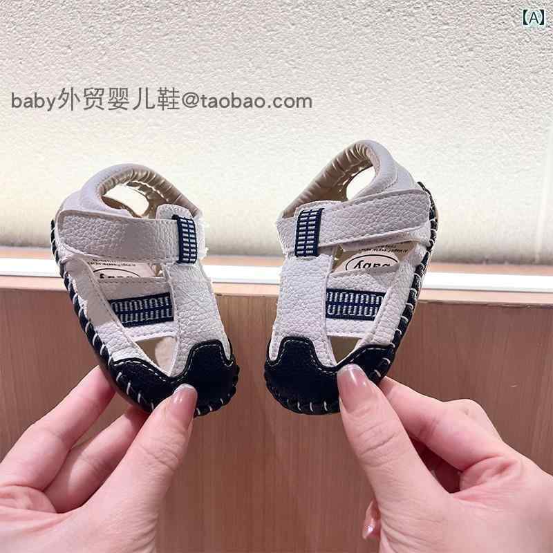ベビー　シューズ　かわいい 夏用 0 ～ 1歳 男の子用 ソフト ソール 幼児用 シューズ 滑り止め 5 6ヶ月 落下 防止 キック 通気性 サンダル