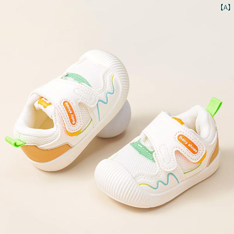 ベビー　シューズ　かわいい Jinuopu ベビー 幼児 靴 春秋 滑り止め 通気性 快適 子供 ソフト ソール 機能