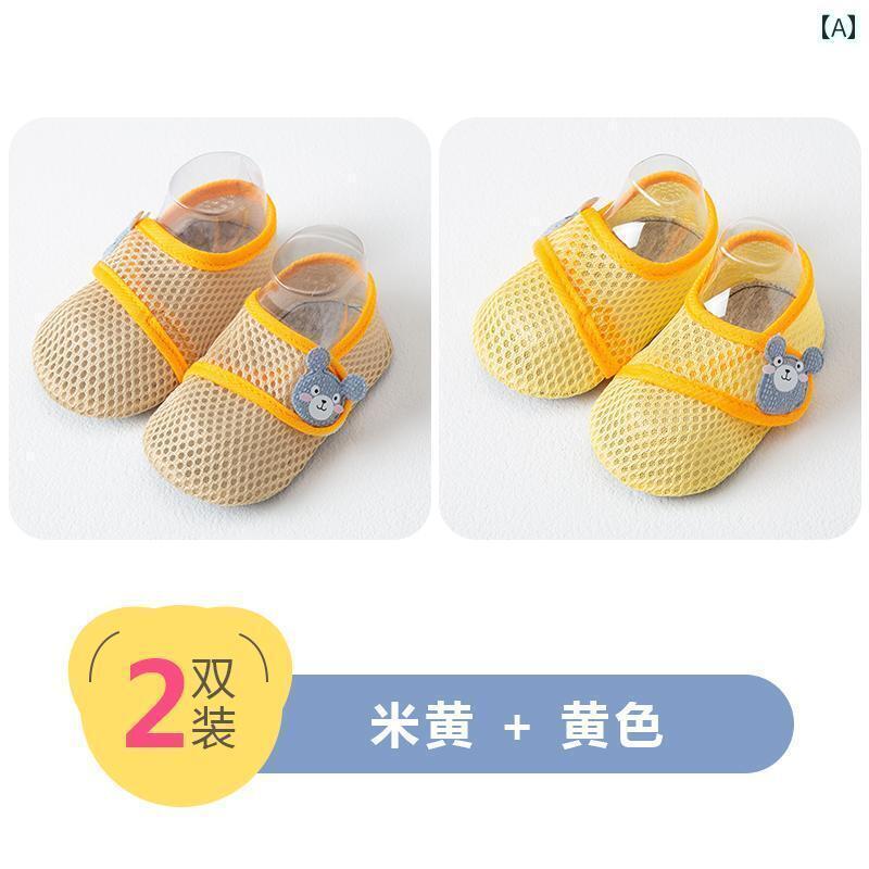 ベビー　シューズ　かわいい 子供用 フロア シューズ ベビー 夏 薄型 室内 家庭用 滑り止め 断熱 ソフト ソール 幼児用 早期 教育