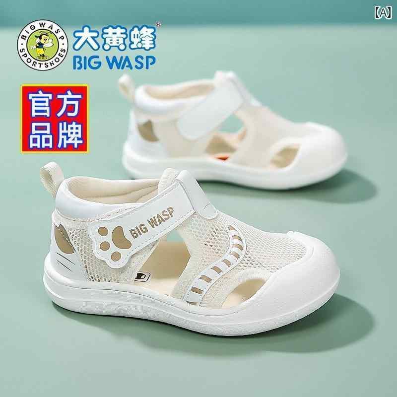 ベビー　シューズ　かわいい バンブルビー ベビー サンダル 夏 薄型 通気性 ソフト ソール 滑り止め 子供 3 ～ 4歳 シューズ 男の子