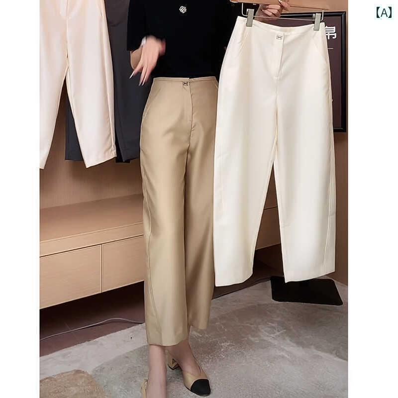 レディース ジーンズ ハイウエスト の 商品 ファッション バナナ パンツ レディース 夏 細身 2025 ホット スタイル ハイウエスト スリム 9 ポイント カジュアル