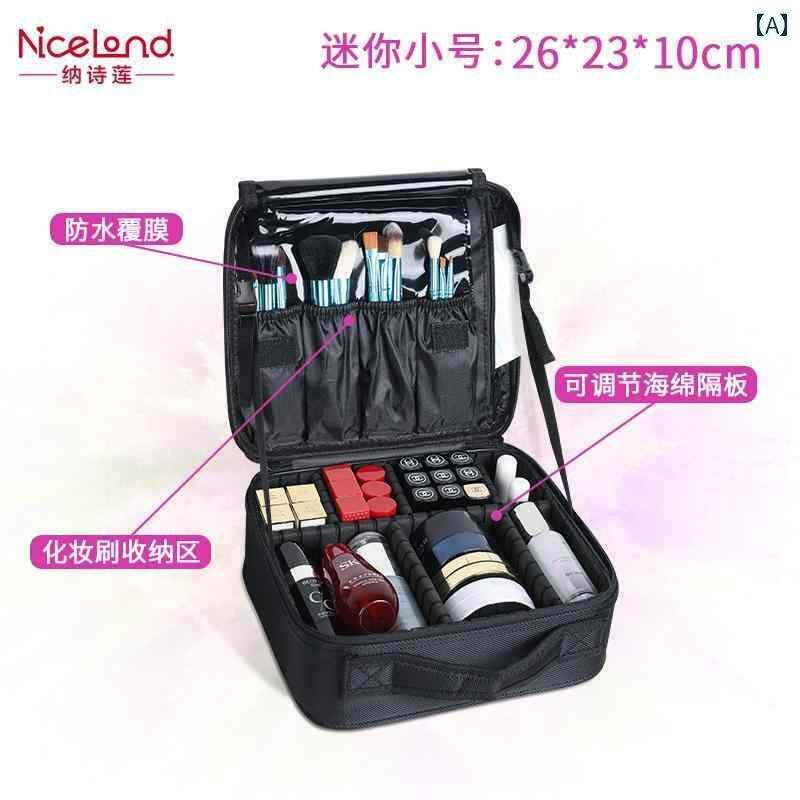 メイク　道具　セット　 女性用 ポータブル 化粧 品 バッグ大容量 多層 プロ ハンドヘルド ネイルアー..