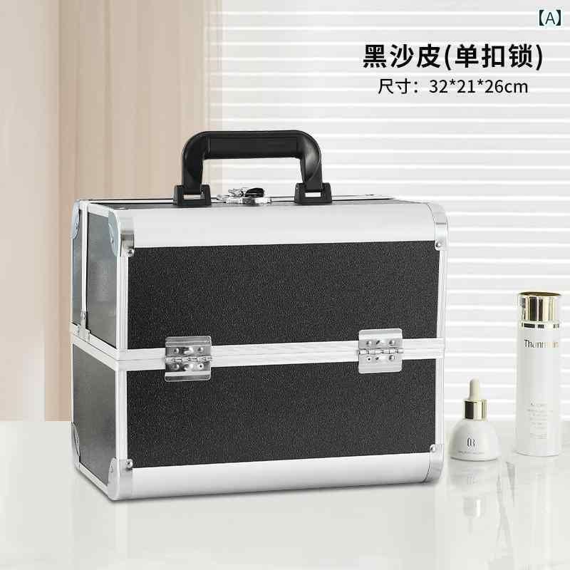 メイク　道具　セット　 プロ ポータブル ネイルアート まつげ 移植 収納 ボックス ツール ネイリスト ..