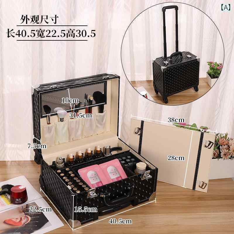 メイク　道具　セット　 メイクアップアーティスト 美容 ネイルアート まつげ 大容量 ミラー 眉毛 タト..