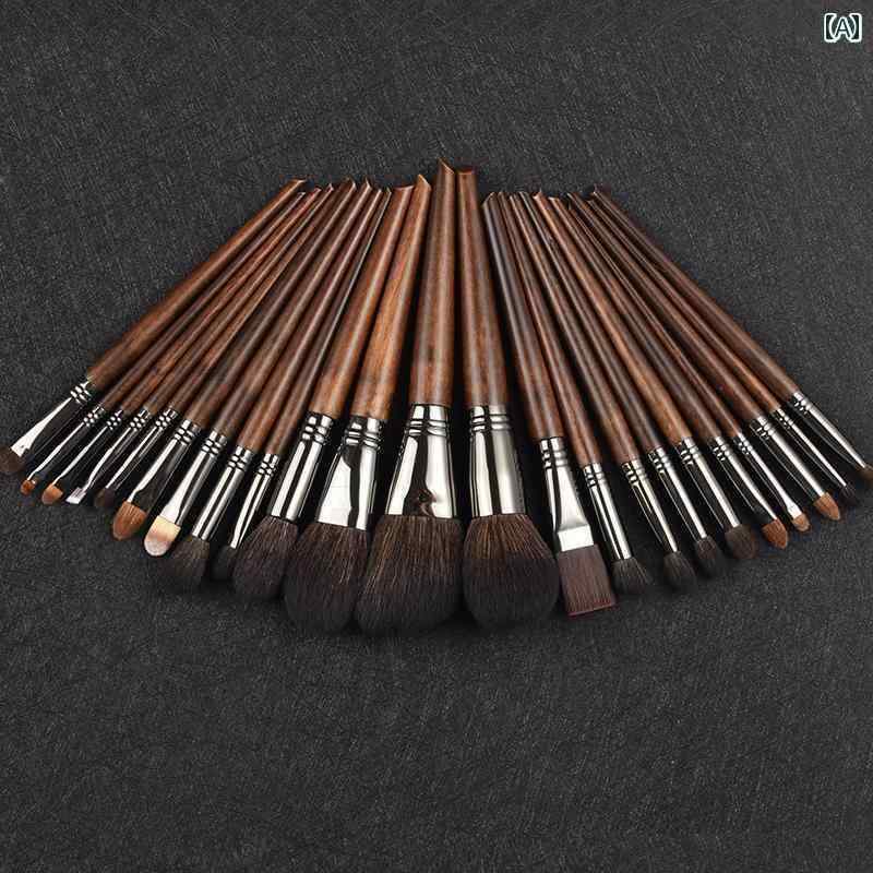 メイク　道具　セット　 メイクブラシセット 動物の 毛 ブラシ フル セット 滄州 高級 プロ用 メイクア..