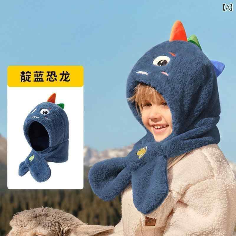 帽子　うさぎ耳　かわいい レモン ベビー 帽子 スカーフ オール イン ワン 秋冬 男の子と 女の子 子供 かわいい ウサギの 耳 子供用 保護