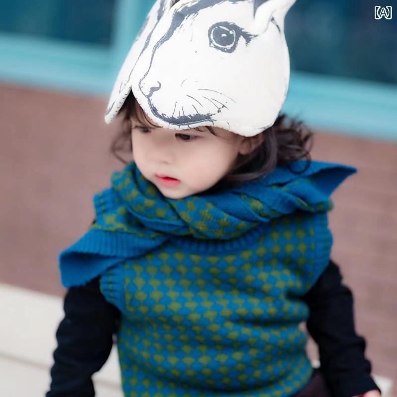 うさぎ耳　帽子　かわいい アニマル 風の ウサギの 頭飾りと アイマスク 帽子の 森の レトロ 子供の パ..