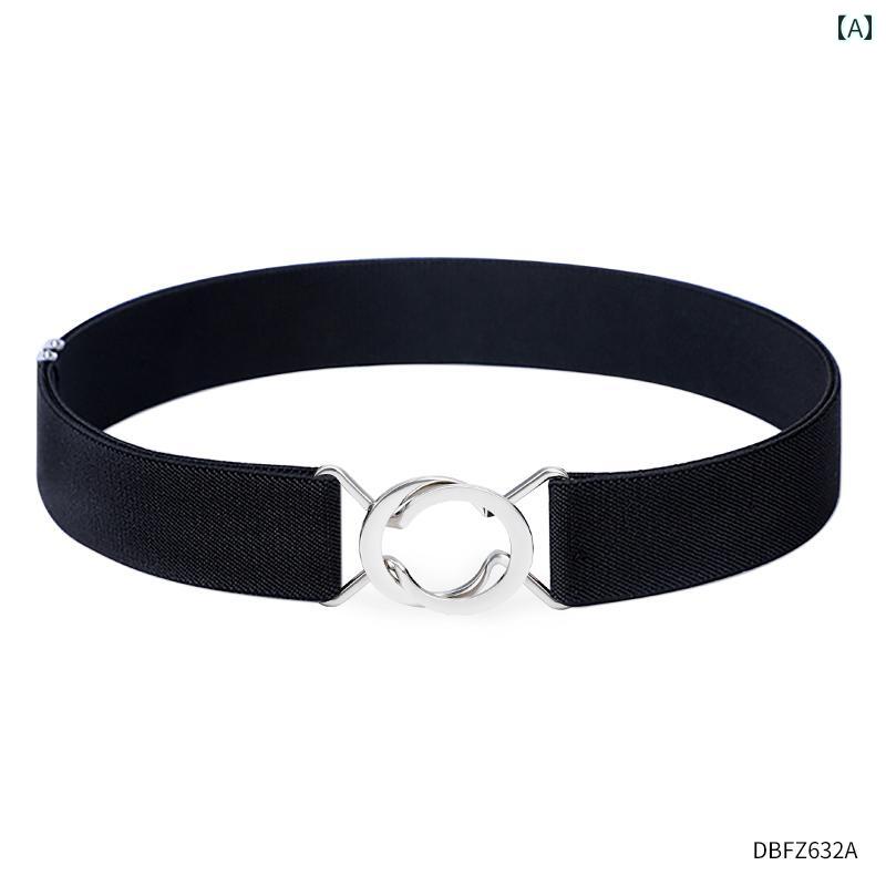 レディース　ベルト　カジュアル 女性用 ベルト目に 見えない 弾性 な ベルト パンツ ウエスト 引き締..