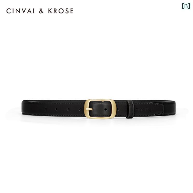 レディース　ベルト　カジュアル サイト 小さい c＆ k ベルト 女性 2025 革 細い ピン バックル 装飾 スカート 付き ジーンズ