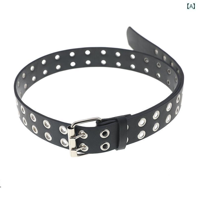 レディース　ベルト　カジュアル Xu Lu 同じ ベルト レディース ダブルブレスト パンク スタイル メタ..